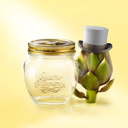 QUATTRO STORAGE JAR WITH GOLD LID - BORMIOLI ROCCO # 3.65610