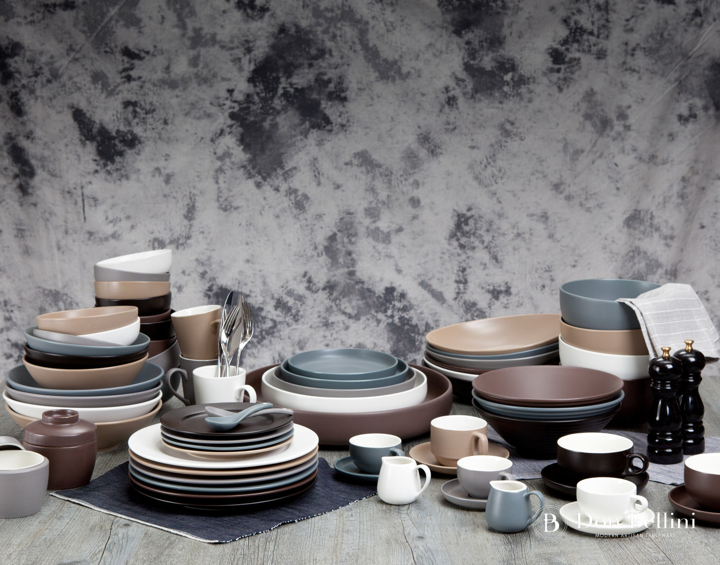 DE TERRA 麵條碗 9吋 l 23公分 - 淺灰色 - DON BELLINI # DB2420023