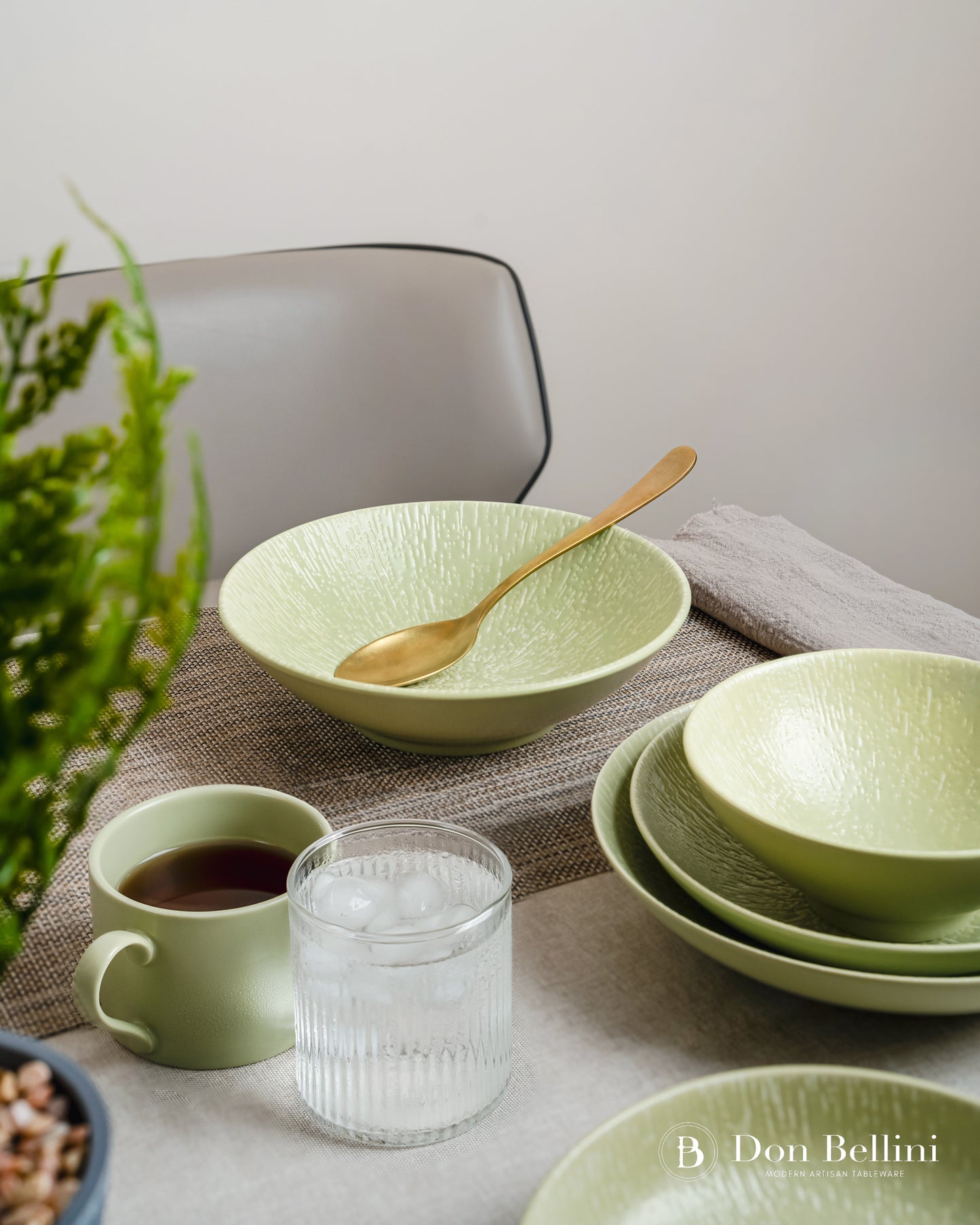 LINEA PLATE 9" | 23 CM NOIR - DON BELLINI  #DBLN110123