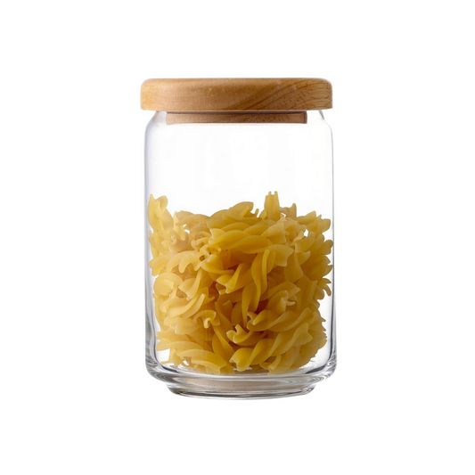 POP JAR W/WOODEN LID 750ML - OCEAN # 5B2526G0001