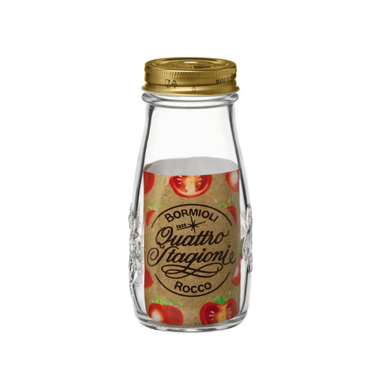 QUATTRO STORAGE JAR WITH GOLD LID - BORMIOLI ROCCO # 3.65642