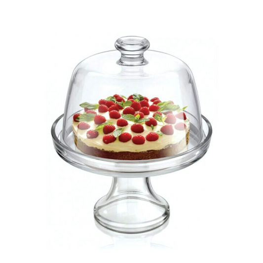 PALLADIP FOOTED SERVICE PLATE + DOME  - BORGONOVO # 13285248