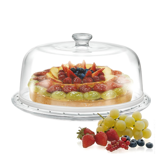 CAKE PLATE EXCALIBUR + DOME - BORGONOVO # 13210147