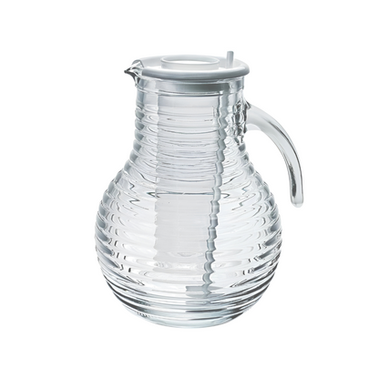 VIVA JUG WITH SOLID WHITE LID - BORMIOLI ROCCO # 1.35800