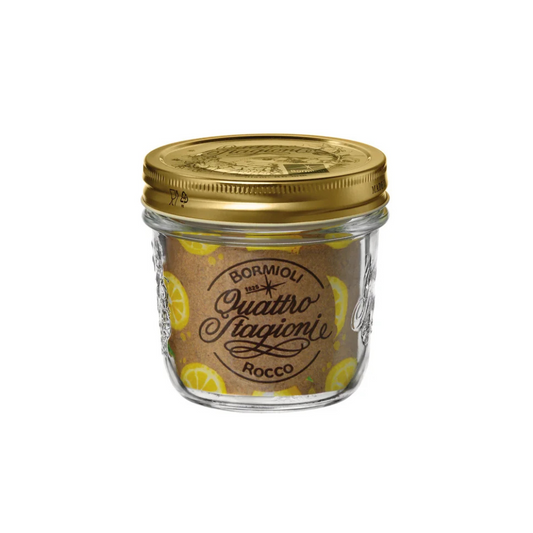 QUATTRO STORAGE JAR WITH GOLD LID - BORMIOLI ROCCO # 3.54757