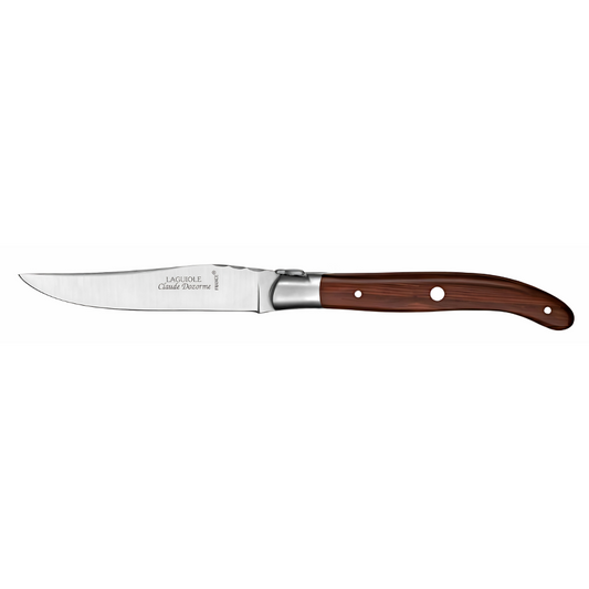 LAGUIOLE TABLE KNIFE - ROSEWOOD - CLAUDE DOZORME # 1.60.110.48