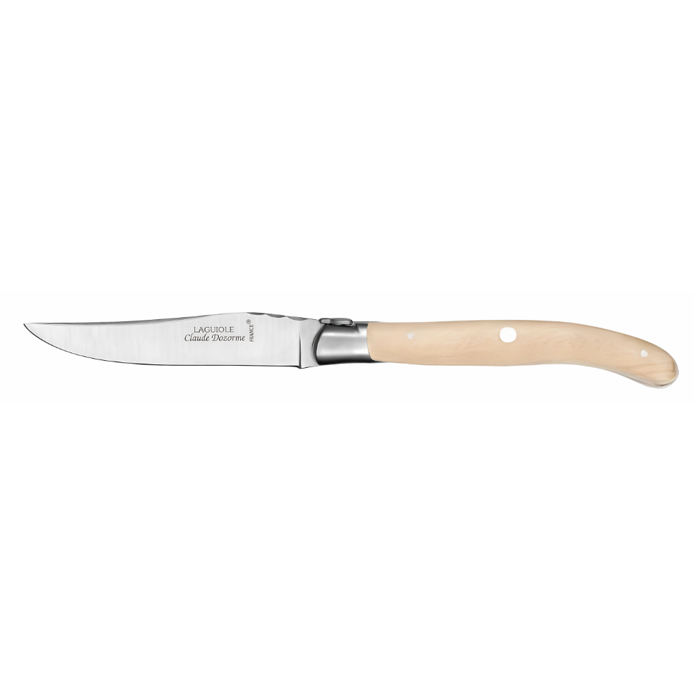 LAGUIOLE TABLE KNIFE - JUNIPERWOOD - CLAUDE DOZORME # 1.60.110.47MI