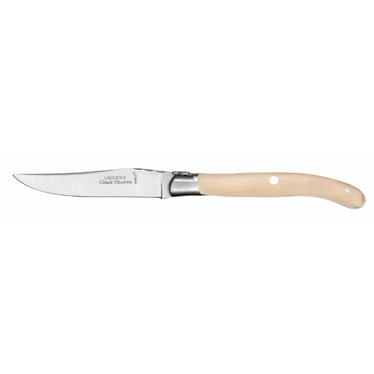 LAGUIOLE TABLE KNIFE - JUNIPERWOOD - CLAUDE DOZORME # 1.60.110.47MI