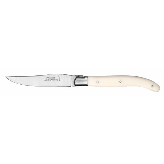 LAGUIOLE TABLE KNIFE - IVORYCOLOR - CLAUDE DOZORME # 1.60.110.85