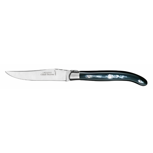 LAGUIOLE TABLE KNIFE - BLACKHORN - CLAUDE DOZORME # 1.60.110.64MI