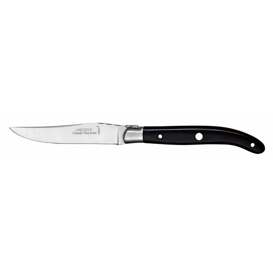 LAGUIOLE TABLE KNIFE - BLACK - CLAUDE DOZORME # 1.60.110.90MI