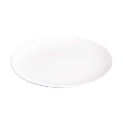 FINE CHINA ROLLED RIM ROUND PLATTER 12" | 30.5 CM - WHITE - DON BELLINI # DB3010031