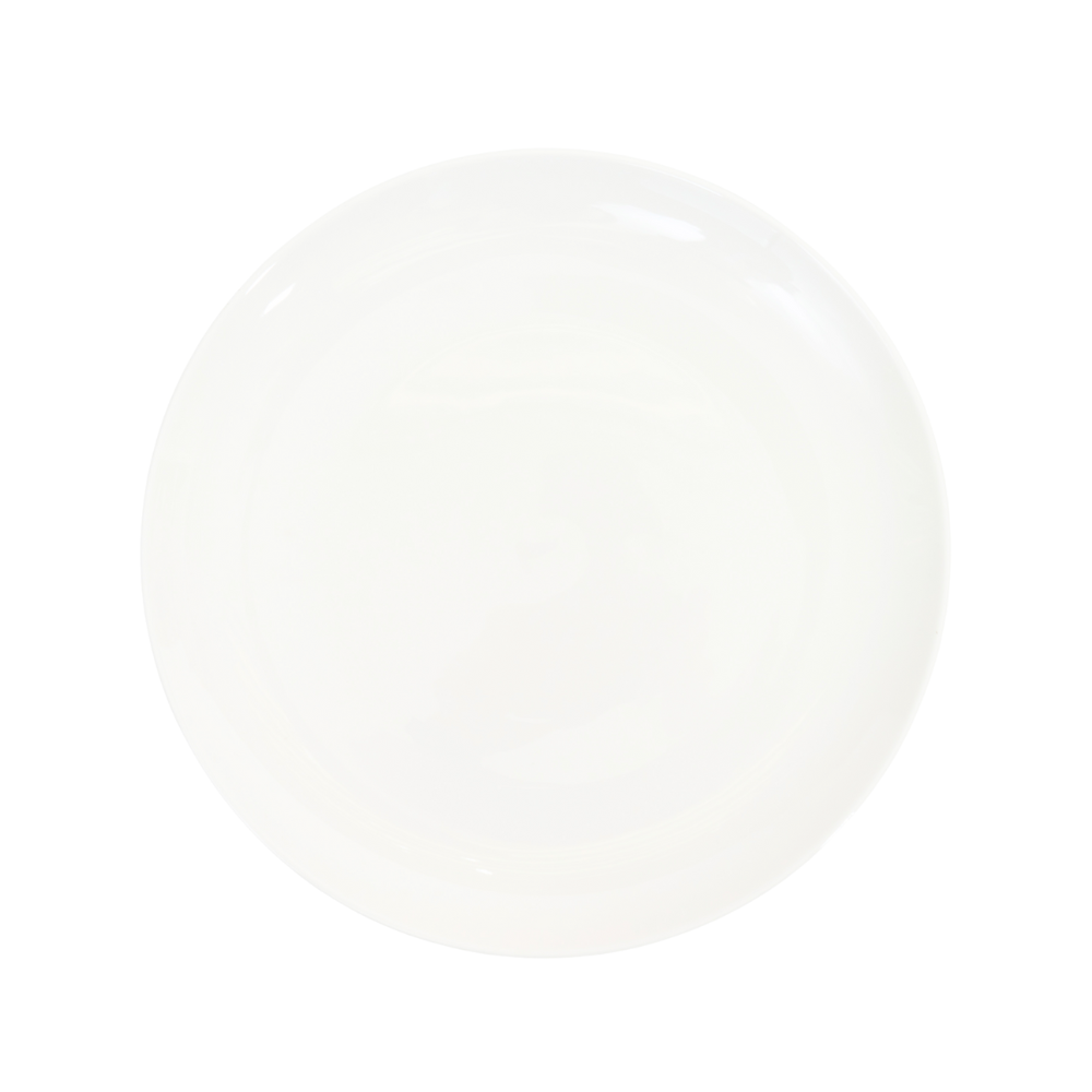FINE CHINA ROLLED RIM ROUND PLATTER 12" | 30.5 CM - WHITE - DON BELLINI # DB3010031
