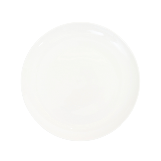 FINE CHINA ROLLED RIM ROUND PLATTER 12" | 30.5 CM - WHITE - DON BELLINI # DB3010031