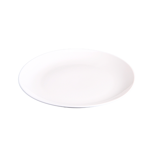 FINE CHINA ROLLED RIM DINNER PLATE 10" | 25.5 CM - WHITE - DON BELLINI # DB3010026