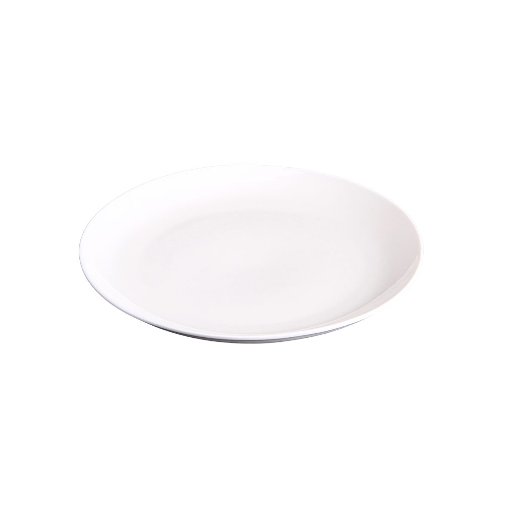 FINE CHINA ROLLED RIM DINNER PLATE 9" | 23 CM - WHITE - DON BELLINI # DB3010023