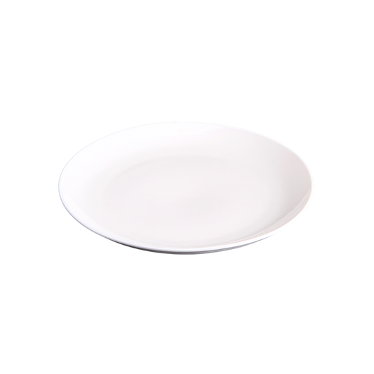 FINE CHINA ROLLED RIM DINNER PLATE 9" | 23 CM - WHITE - DON BELLINI # DB3010023