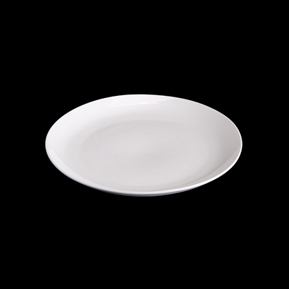 FINE CHINA ROLLED RIM DINNER PLATE 9" | 23 CM - WHITE - DON BELLINI # DB3010023
