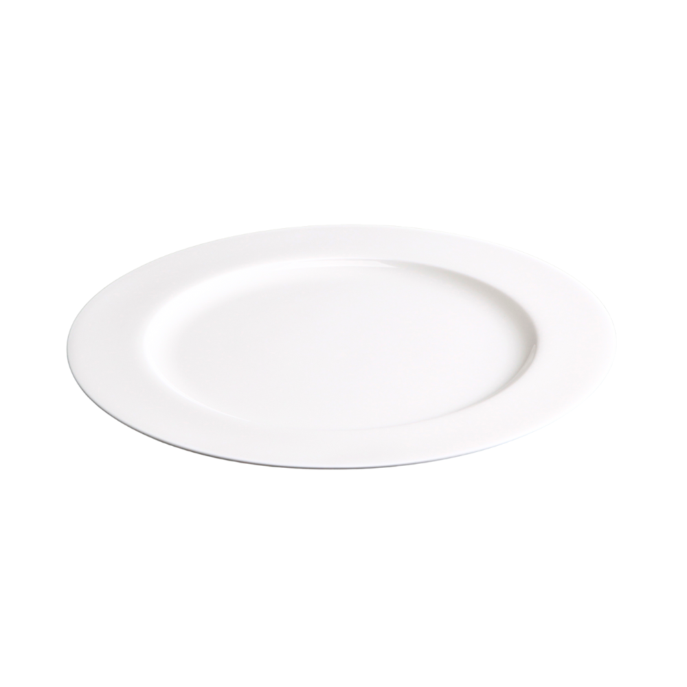 BONE CHINA RIM PLATE - WHITE - DON BELLINI # DB1010127