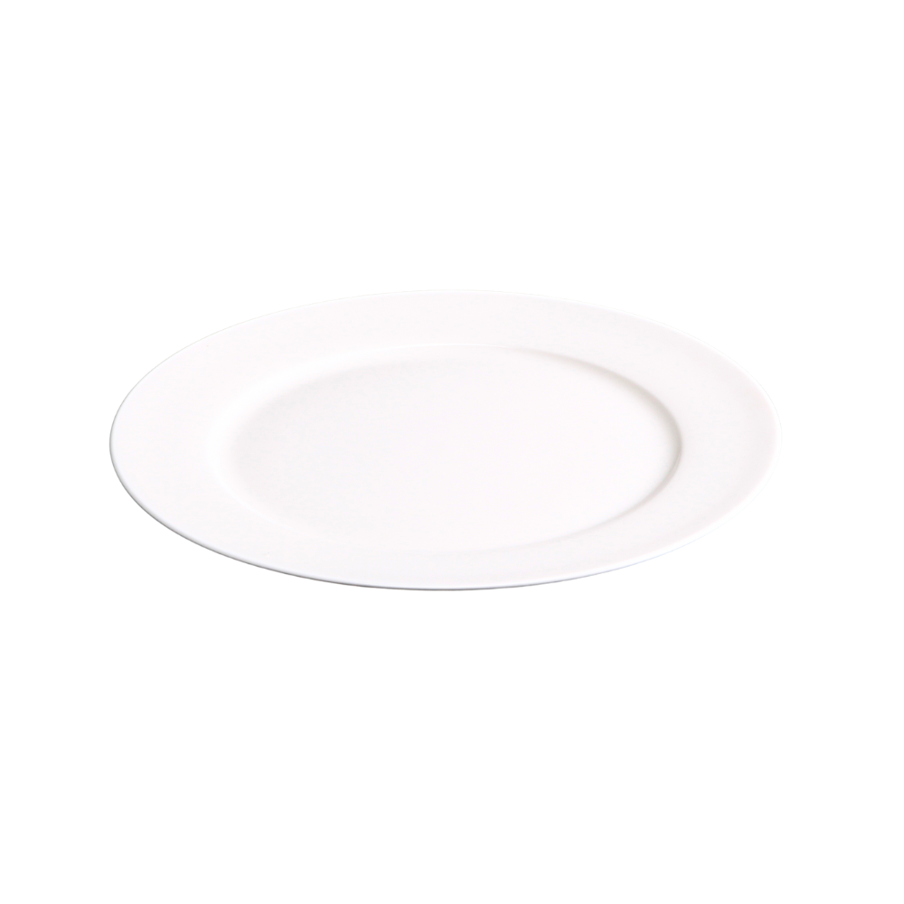 BONE CHINA RIM PLATE - WHITE - DON BELLINI # DB1010125