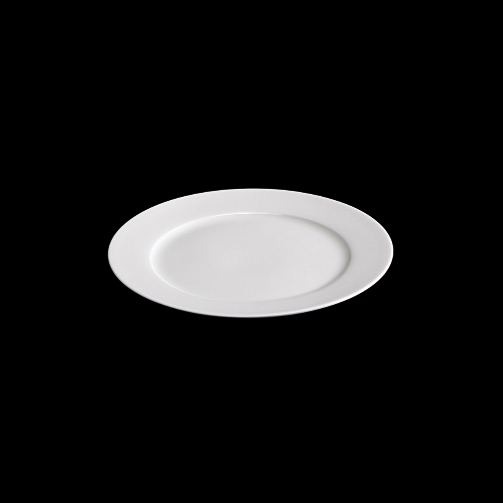 BONE CHINA RIM PLATE - WHITE - DON BELLINI # DB1010118