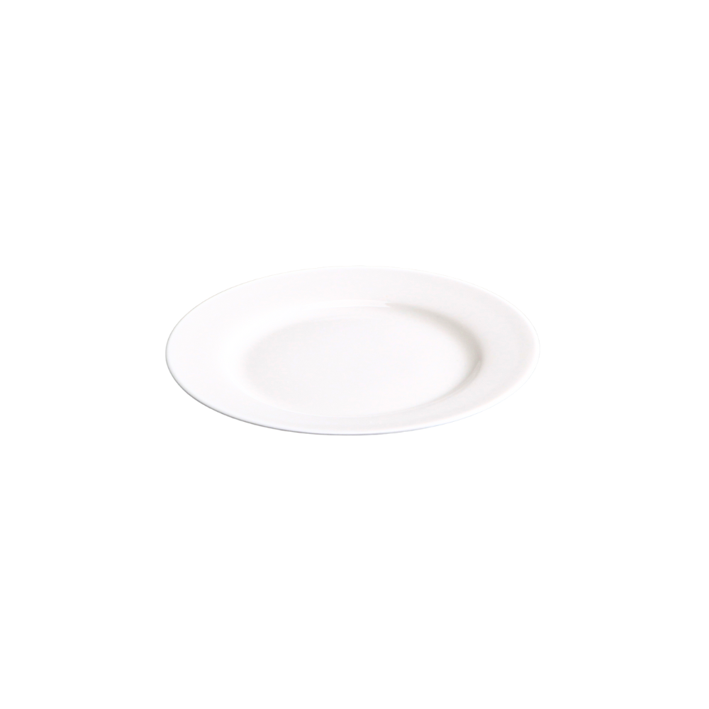 BONE CHINA RIM PLATE - WHITE - DON BELLINI # DB1010116