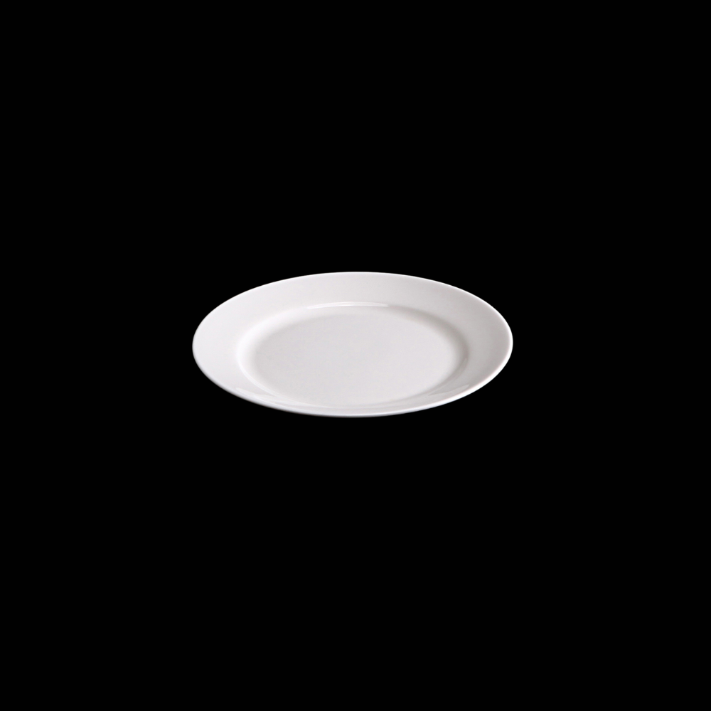 BONE CHINA RIM PLATE - WHITE - DON BELLINI # DB1010113
