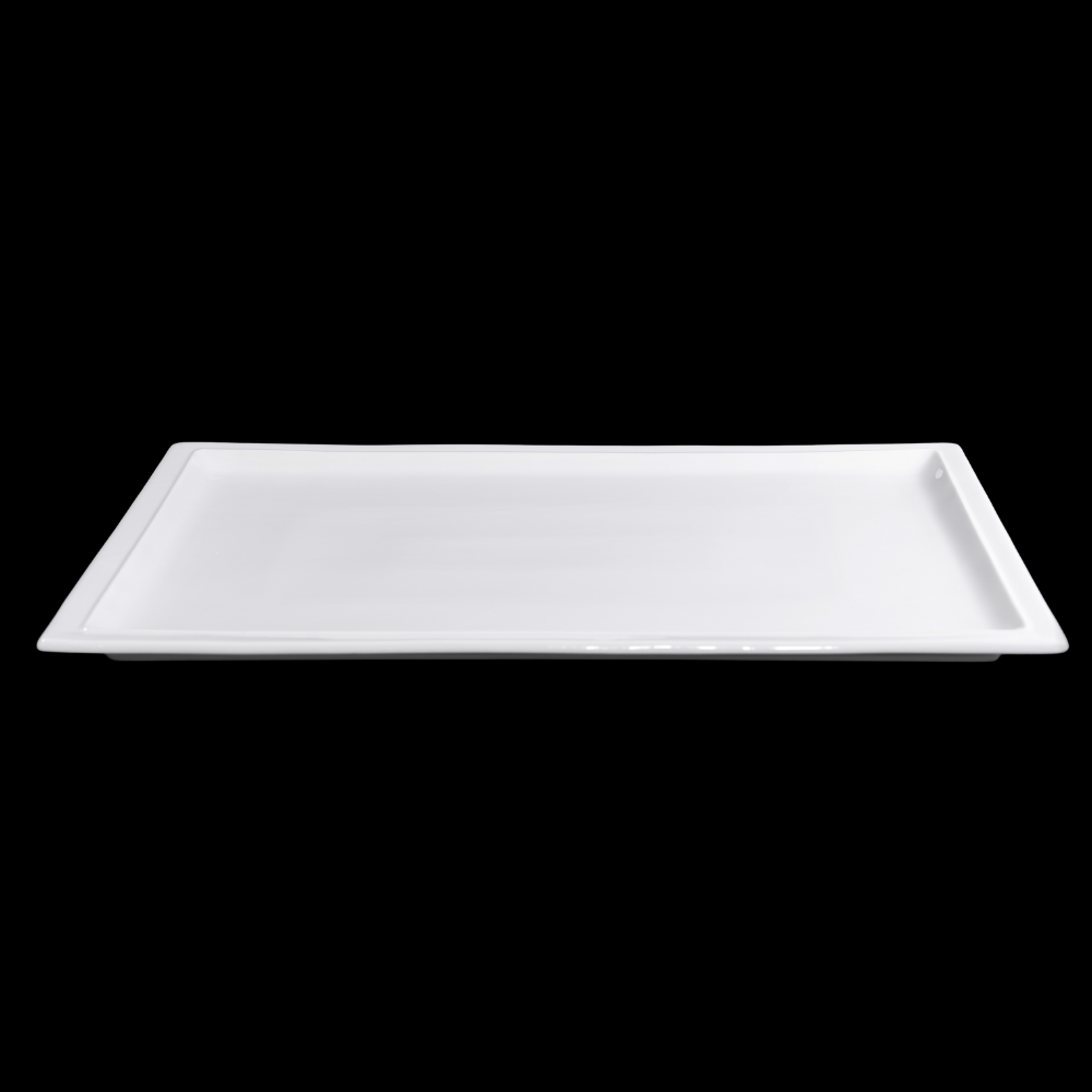 FINE CHINA RECTANGULAR PLATE 18" | 46 CM - WHITE - DON BELLINI # DB3013146
