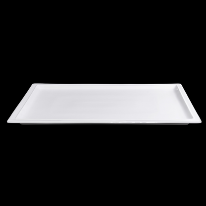 FINE CHINA RECTANGULAR PLATE 18" | 46 CM - WHITE - DON BELLINI # DB3013146