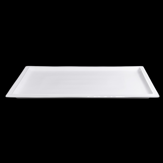 FINE CHINA RECTANGULAR PLATE 18" | 46 CM - WHITE - DON BELLINI # DB3013146