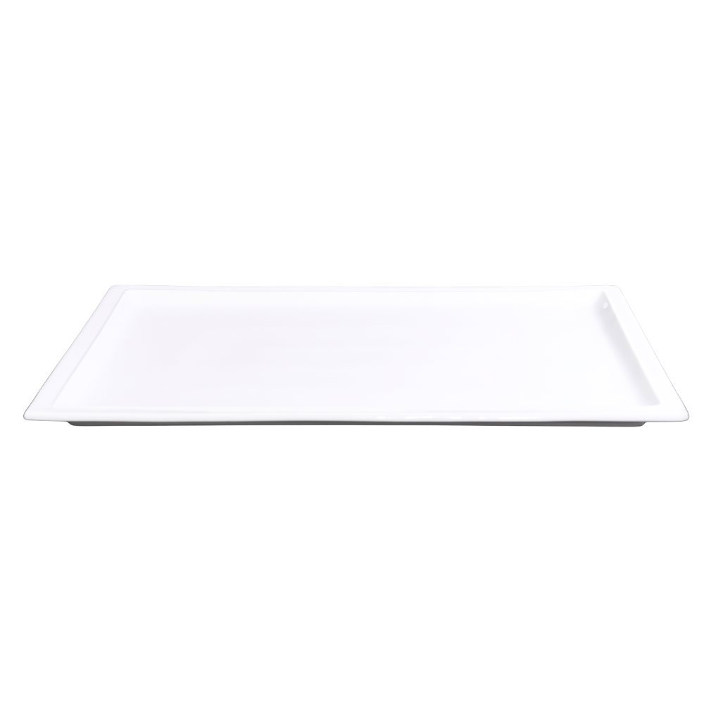 FINE CHINA RECTANGULAR PLATE 18" | 46 CM - WHITE - DON BELLINI # DB3013146