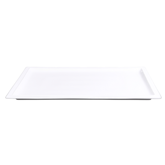 FINE CHINA RECTANGULAR PLATE 18" | 46 CM - WHITE - DON BELLINI # DB3013146