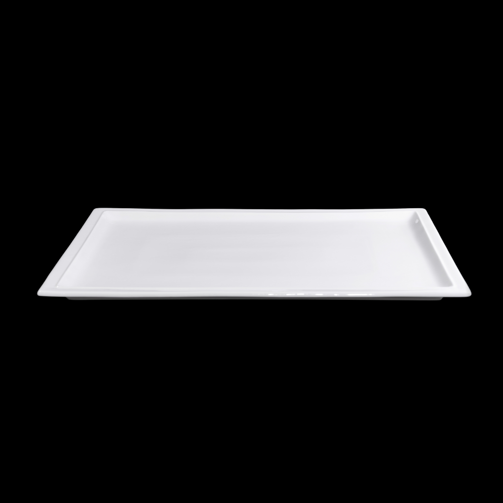 FINE CHINA RECTANGULAR PLATE 16" | 41 CM - WHITE - DON BELLINI # DB3013141