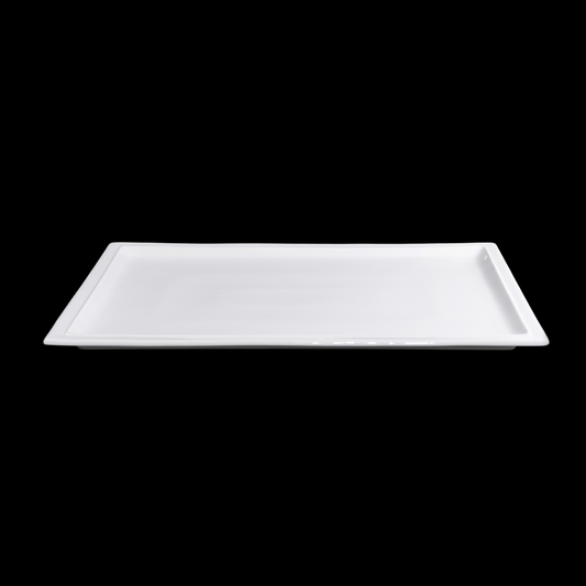 FINE CHINA RECTANGULAR PLATE 16" | 41 CM - WHITE - DON BELLINI # DB3013141