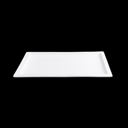 FINE CHINA RECTANGULAR PLATE 14" | 36 CM - WHITE - DON BELLINI # DB3013136