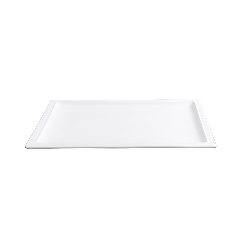 FINE CHINA RECTANGULAR PLATE 14" | 36 CM - WHITE - DON BELLINI # DB3013136