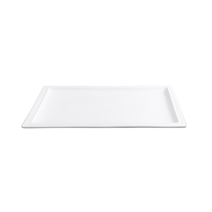 FINE CHINA RECTANGULAR PLATE 14" | 36 CM - WHITE - DON BELLINI # DB3013136