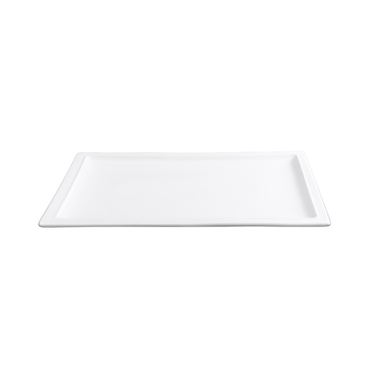 FINE CHINA RECTANGULAR PLATE 14" | 36 CM - WHITE - DON BELLINI # DB3013136