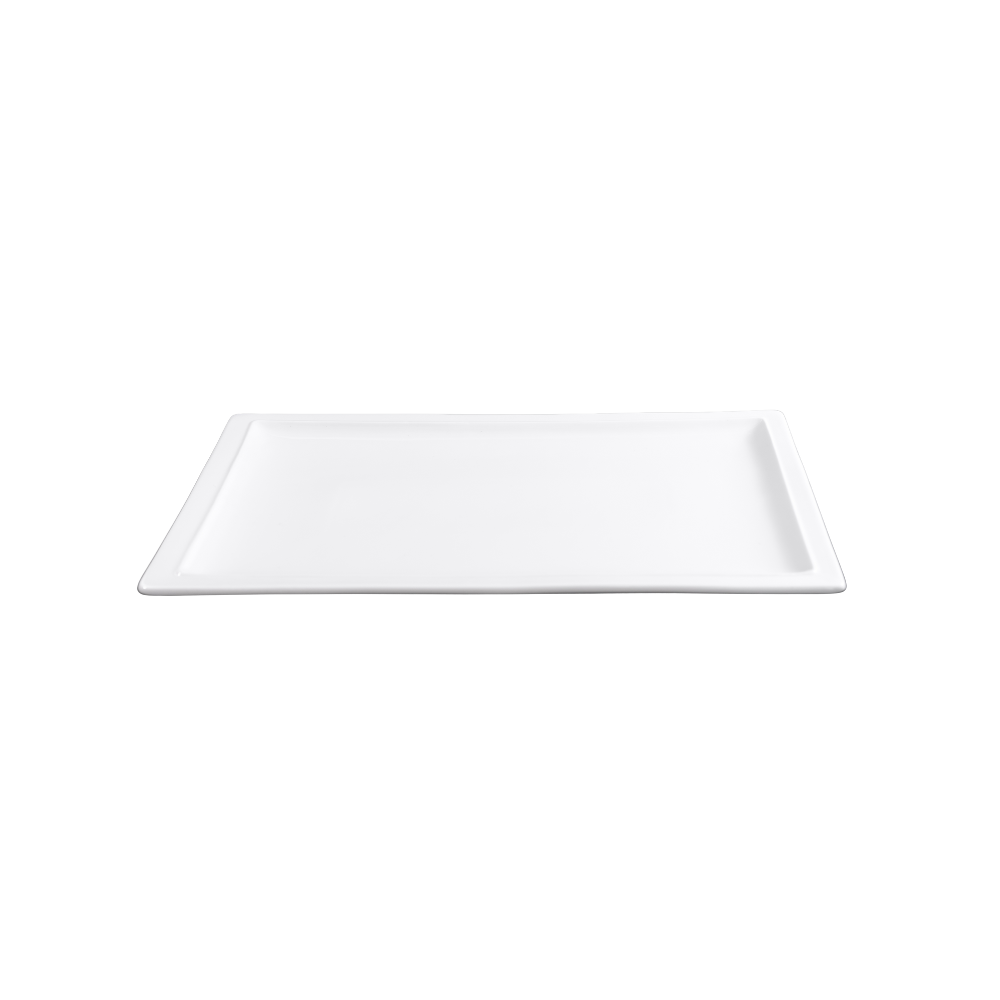 FINE CHINA RECTANGULAR PLATE 12" | 30 CM - WHITE - DON BELLINI # DB3013131