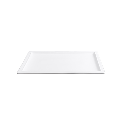 FINE CHINA RECTANGULAR PLATE 12" | 30 CM - WHITE - DON BELLINI # DB3013131