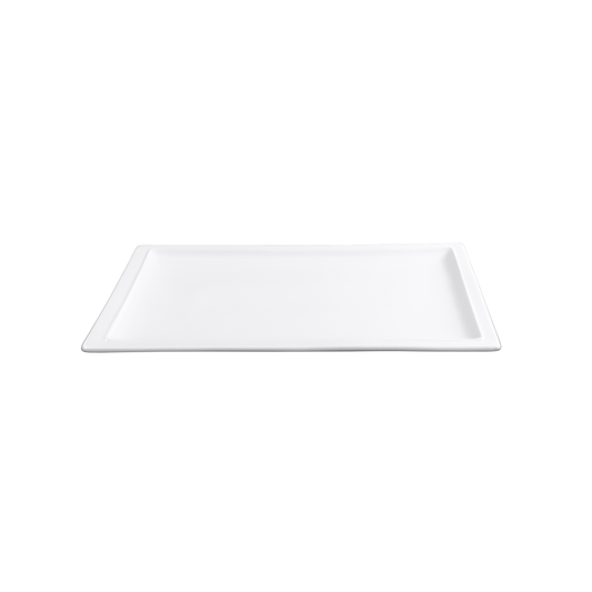 FINE CHINA RECTANGULAR PLATE 12" | 30 CM - WHITE - DON BELLINI # DB3013131