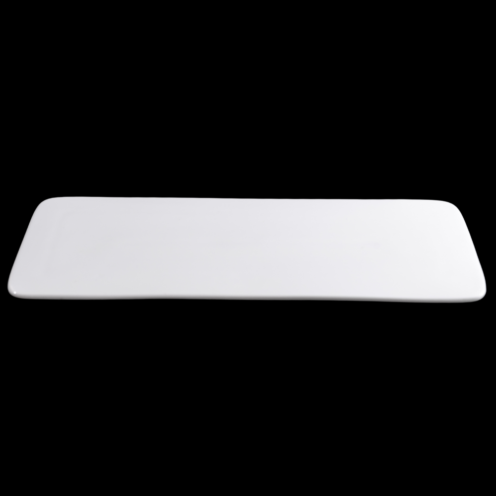 FINE CHINA RECTANGULAR FLAT PLATE 18" | 46 CM - WHITE - DON BELLINI # DB3013247