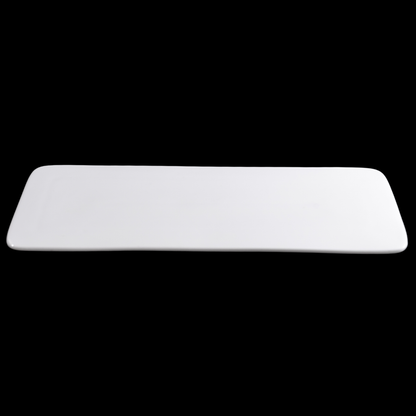 FINE CHINA RECTANGULAR FLAT PLATE 18" | 46 CM - WHITE - DON BELLINI # DB3013247