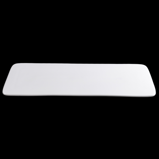 FINE CHINA RECTANGULAR FLAT PLATE 18" | 46 CM - WHITE - DON BELLINI # DB3013247