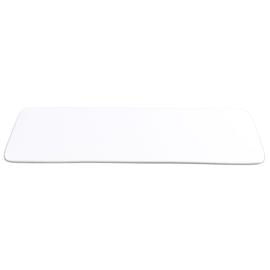 FINE CHINA RECTANGULAR FLAT PLATE 18" | 46 CM - WHITE - DON BELLINI # DB3013247