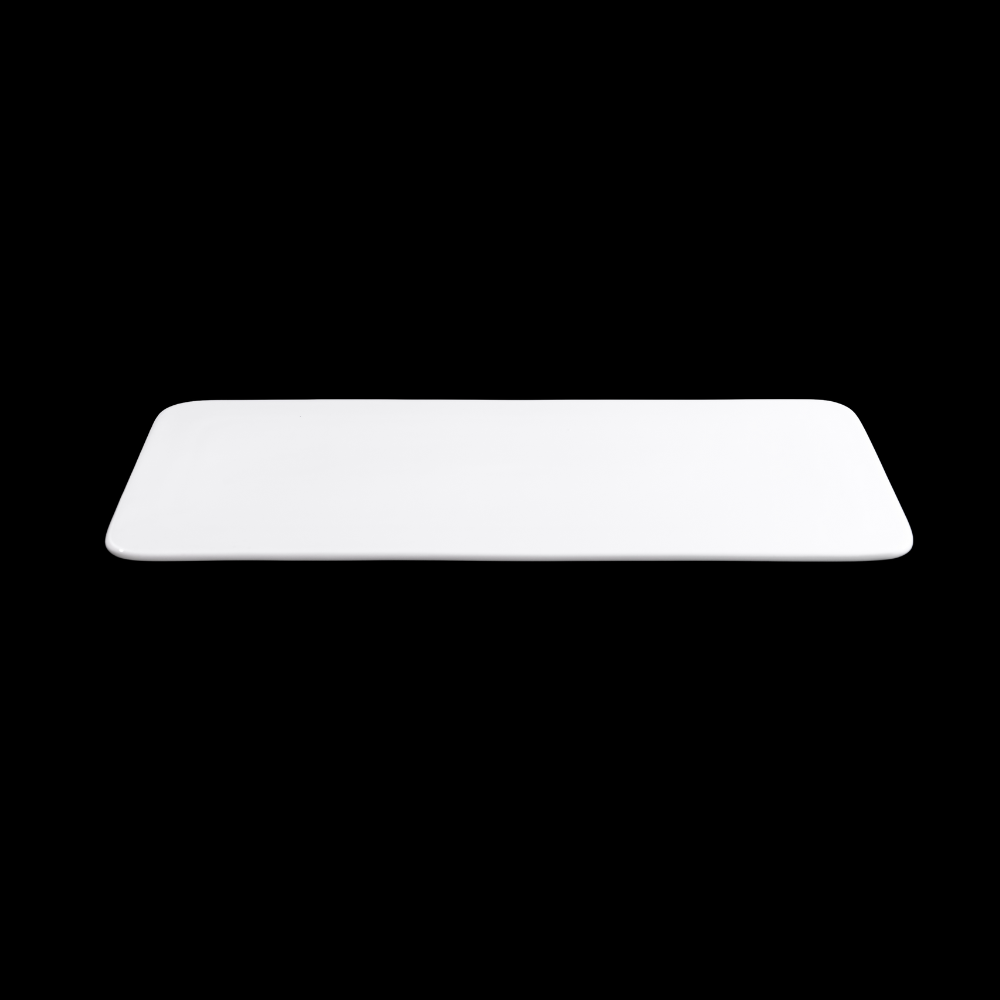 FINE CHINA RECTANGULAR FLAT PLATE 14" | 36 CM - WHITE - DON BELLINI # DB3013236
