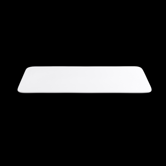 FINE CHINA RECTANGULAR FLAT PLATE 14" | 36 CM - WHITE - DON BELLINI # DB3013236