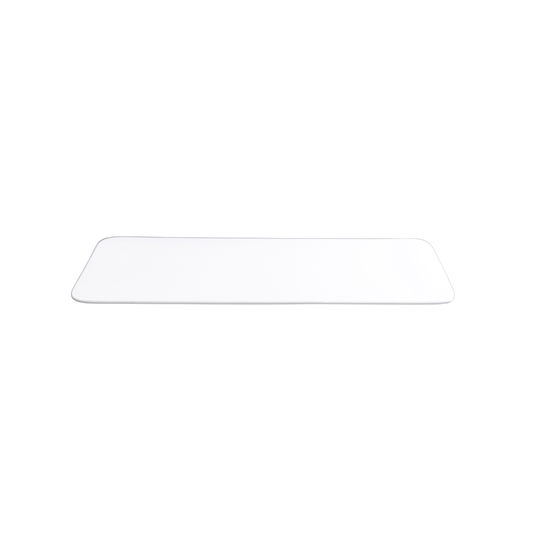 FINE CHINA RECTANGULAR FLAT PLATE 12" | 30 CM - WHITE - DON BELLINI # DB3013229