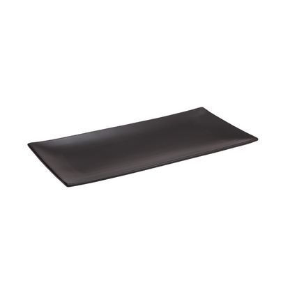 DE TERRA RECT. PLATE 13" l 33 CM - MATT BLACK - DON BELLINI # DB2113033