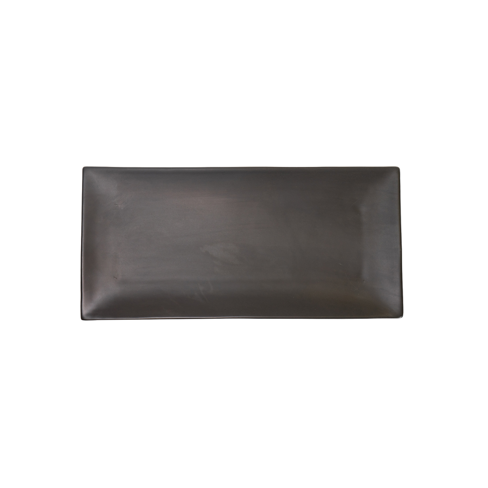 DE TERRA RECT. PLATE 13" l 33 CM - MATT BLACK - DON BELLINI # DB2113033